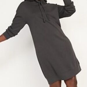Old Navy Dark Gray Hoodie Dress